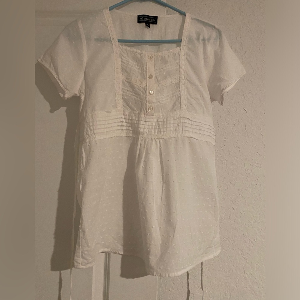 Elementz White Summer Shirt